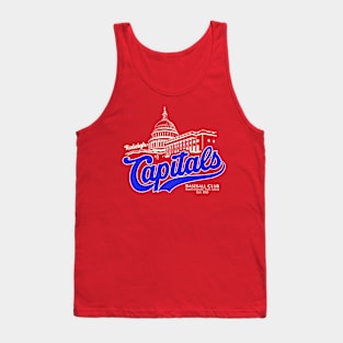 Defunct Raleigh Capitals Baseball Team Tank Top